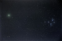 Comet Wirtanen and the Pleiades